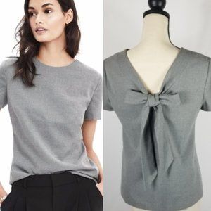 Banana Republic | Grey Blouse with Back Bow